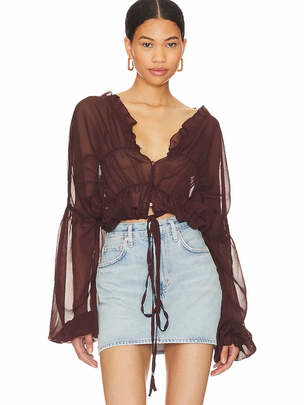X Revolve Bali Top in Brown SNDYS.